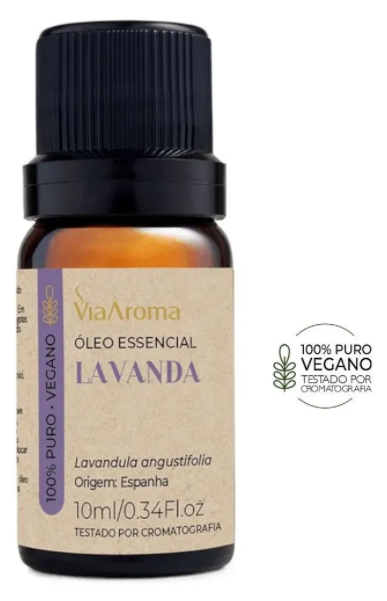 Oleo Essencial Lavanda 100% Puro Natural Via Aroma 10ml