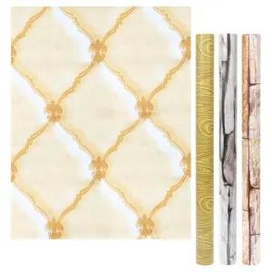 Papel de Parede PVC Filme Perolado Cores Sortidas 45cm x 5m