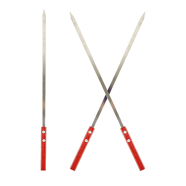 espeto inox unidade 50cm