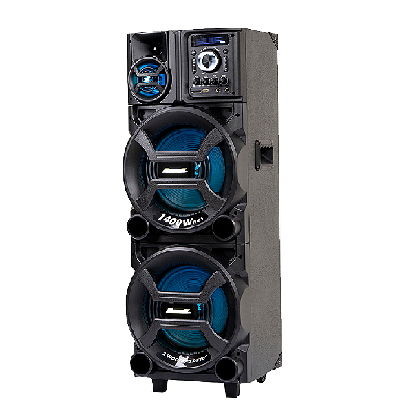 Caixa de Som  Amplificada ACA 1402 Titan Black LED TWS 1400w-Bivolt