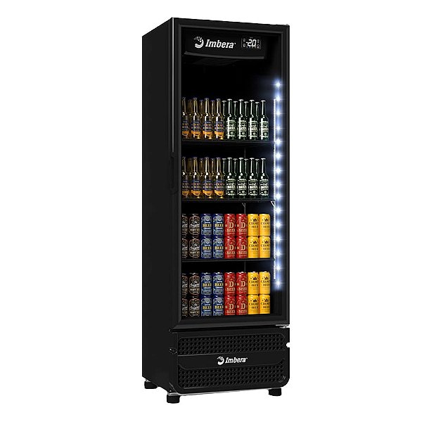 Cervejeira Vertical Imbera CCV355 Porta de Vidro Full Black 569L-220v