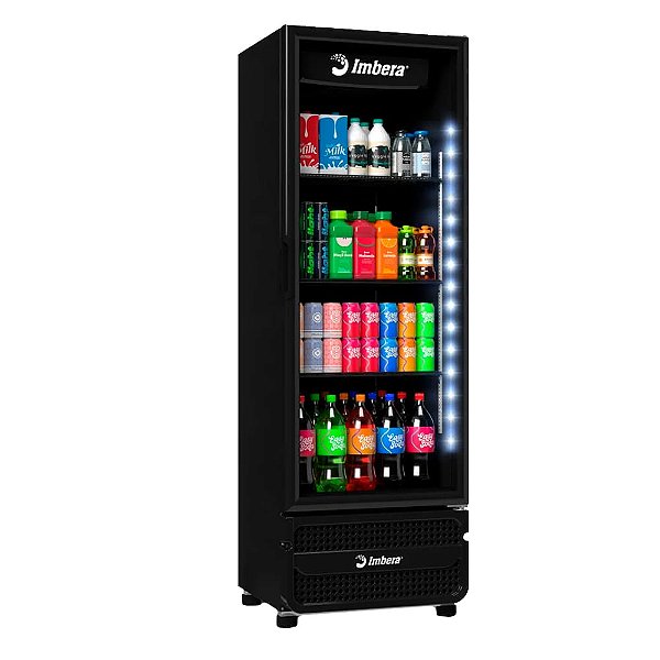 Expositor Vertical Imbera VRS16 485 L Porta Vidro Full Black-Bivolt