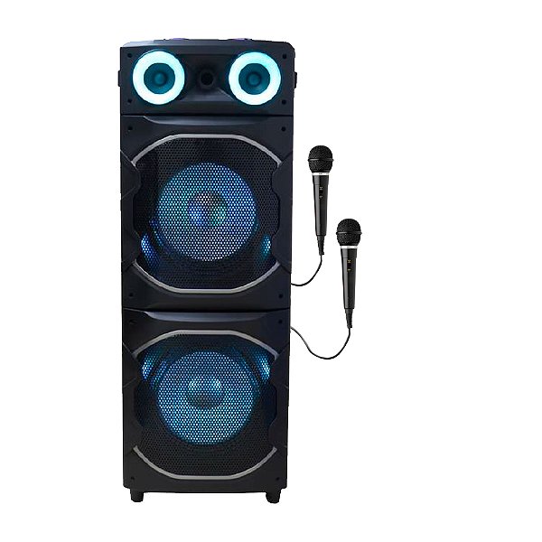 Caixa de Som Amplificada Philco PCX26000 Flash Lights 2600W - 2 Mic