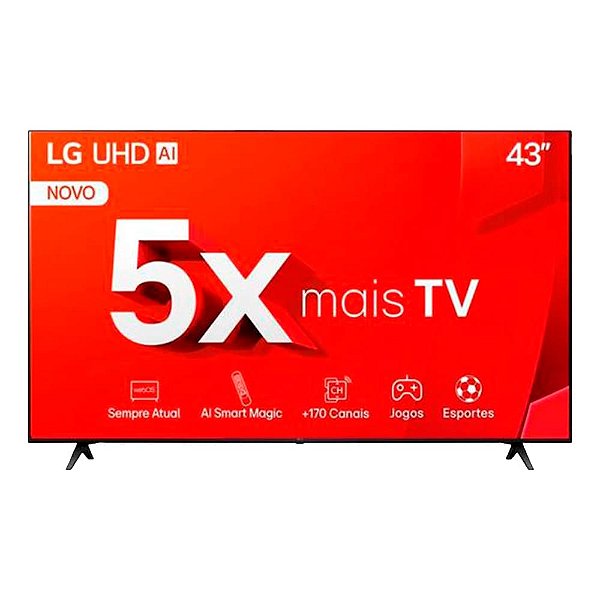 Smart Tv LG 43" pol  LED 4K UHD Smart Pro Thinq® AI - 43TU801C0SA.AWZ