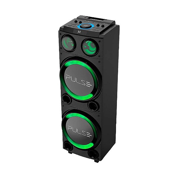 Caixa De Som Amplificada Bluetooth Com LED Pulse Double SP507- 1800W RMS