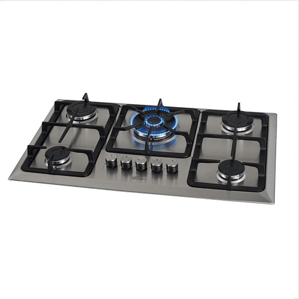 Cooktop 5 Bocas Fischer Infinity Tripla Chama Mesa Inox - Bivolt