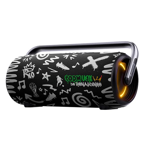 Caixa de Som Amplificada Amvox ACA 310 BoomVox 310w RMS IP56 Grafite-Bivolt