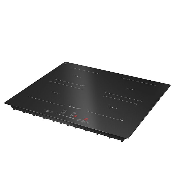 Cooktop de Indução 4 Bocas Mueller com Turbo & Painel Touch MCN4BK Preto-220V