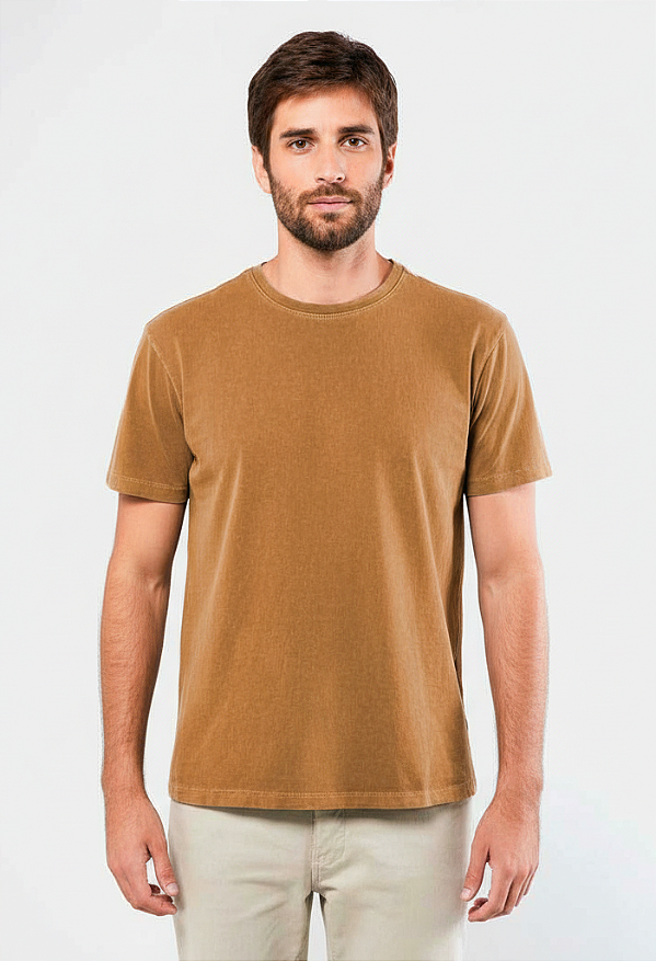 Camiseta Estonada Camelo