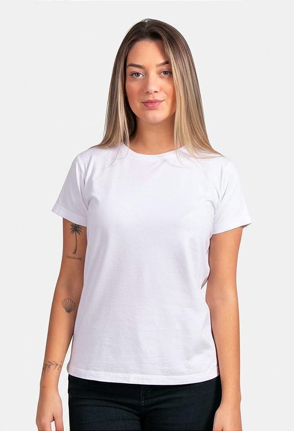 Baby Look Estonada Branca