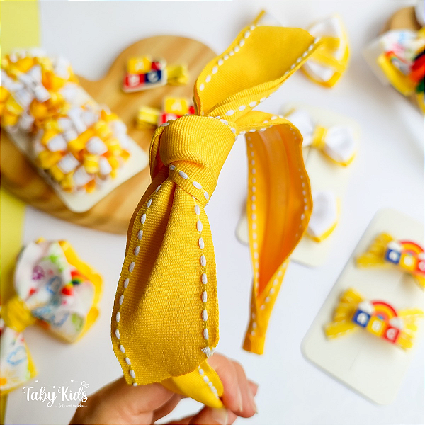 Arco Tiara Turbante Laço Escolar