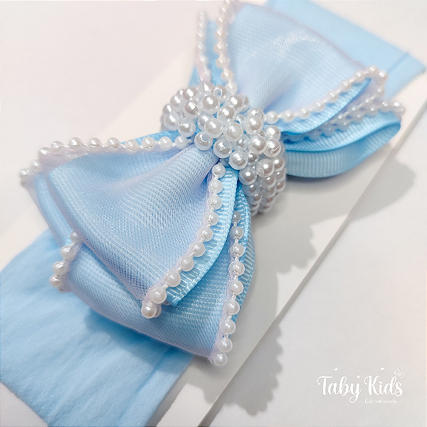 Laço Luxo DUQUESA Borda Pérolas