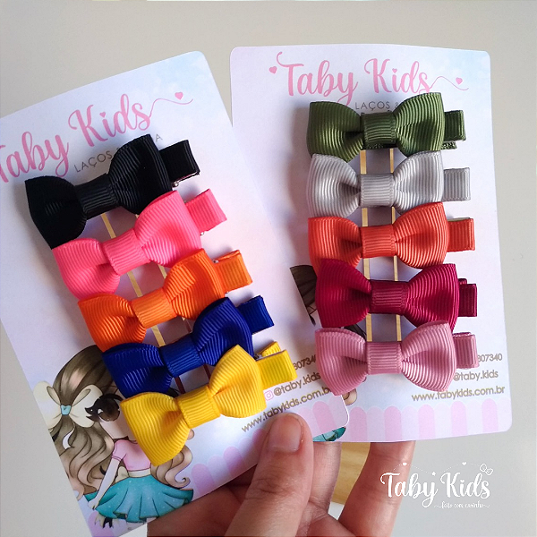 Kit 10 LAÇOS GRAVATINHA P Bico de Pato