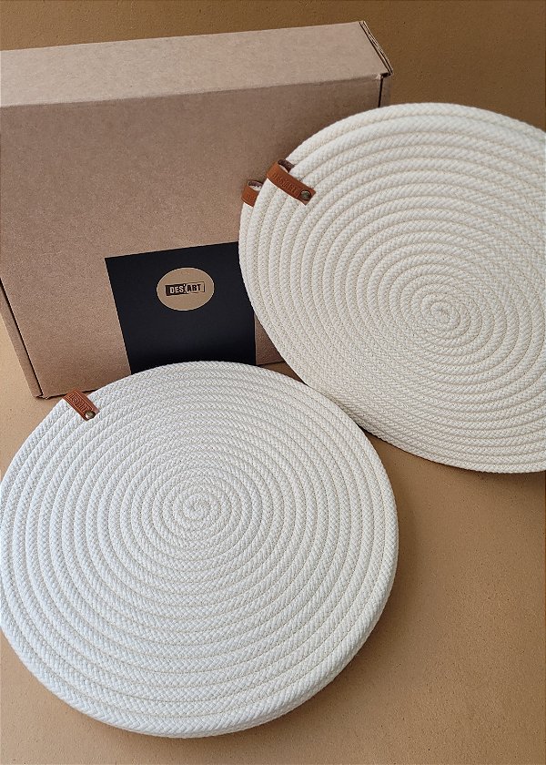 Jogo Americano | CORDA DE ALGODÃO - CRU | 6 peças