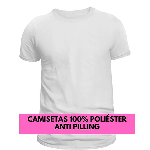 Camiseta 100% Poliéster BRANCA