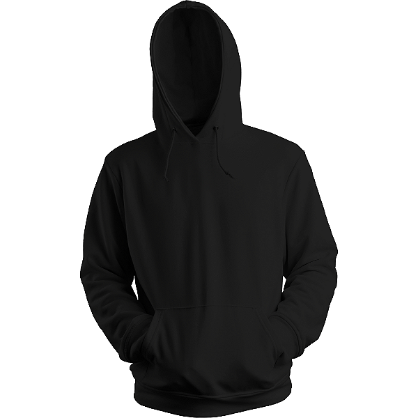Blusa Canguru em Moletom Peluciado PRETA