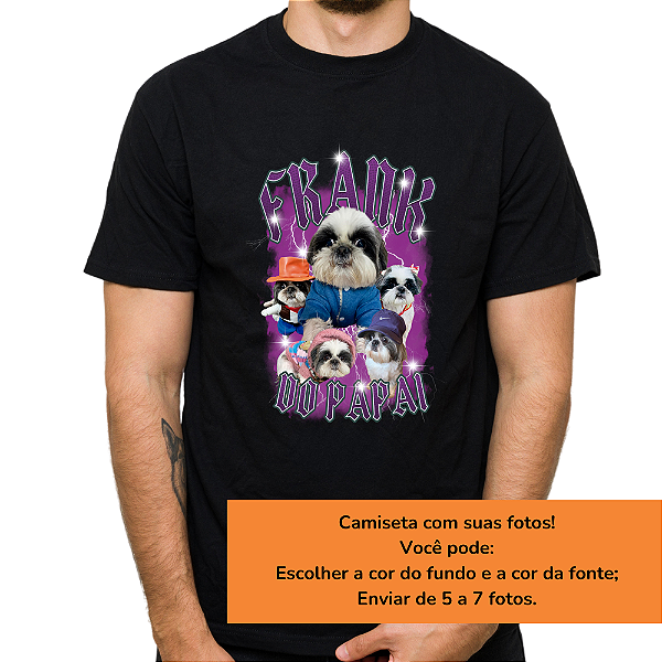 Camiseta com Fotos - PRETA