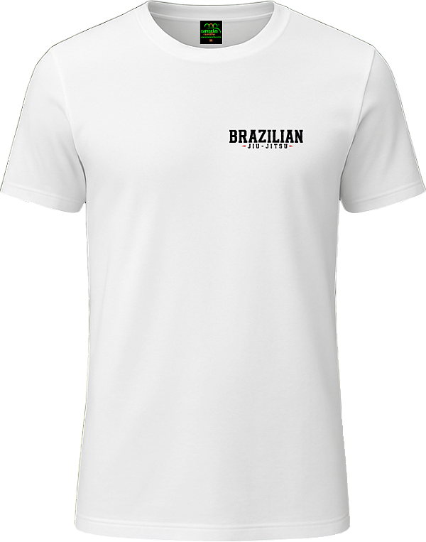 Jiu Jitsu - Camiseta 100% Algodão BRANCA