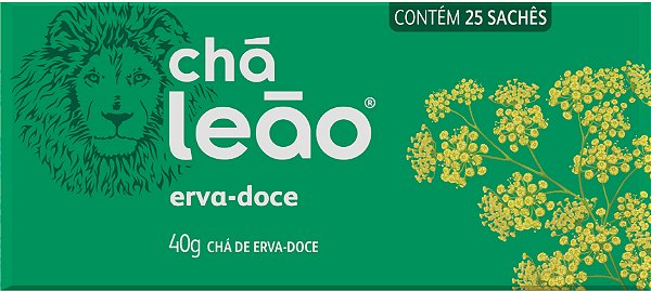 Chá Leão Erva Doce 40g em sachês - 25 Unidades