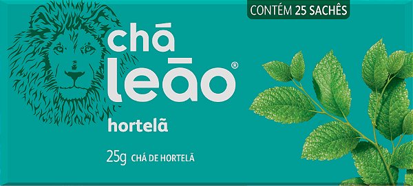 Chá Leão Hortelã 25g em sachês - 25 Unidades