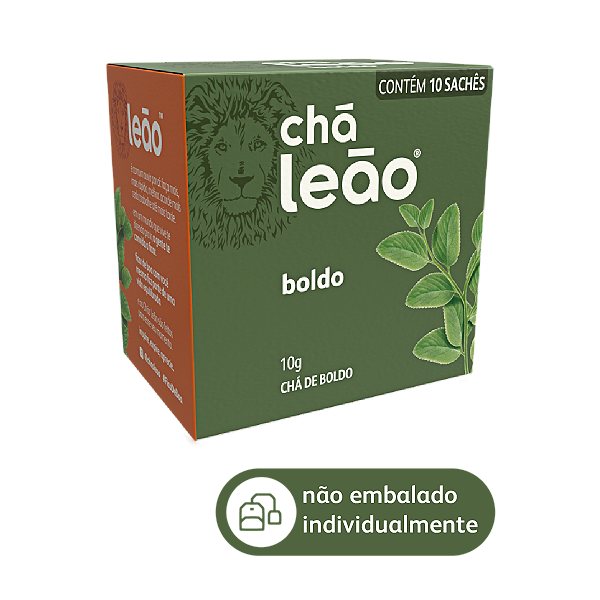 Chá Leão - Chá de Boldo 10g em sachês - 10 Unidades