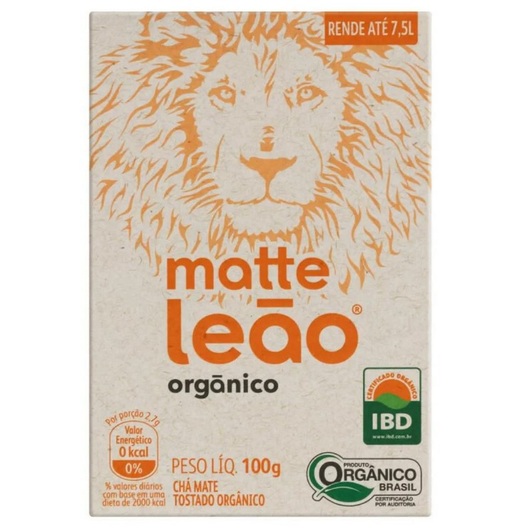 Chá Matte Leão Original Granel Orgânico - Caixa com 100g