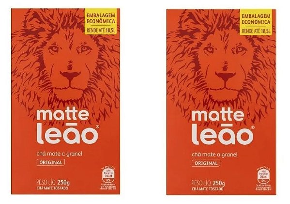 Combo Chá Matte Leão Original Granel - 2 Caixas de 250g cada