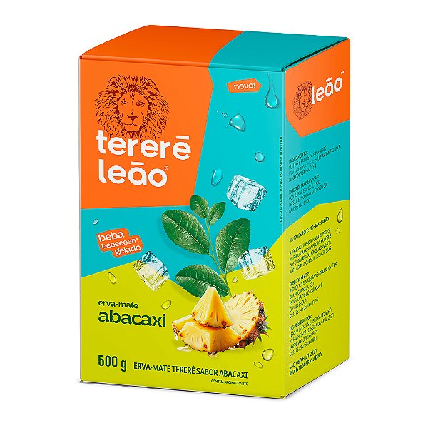 Tereré Erva Mate Sabor Abacaxi Leão 500g