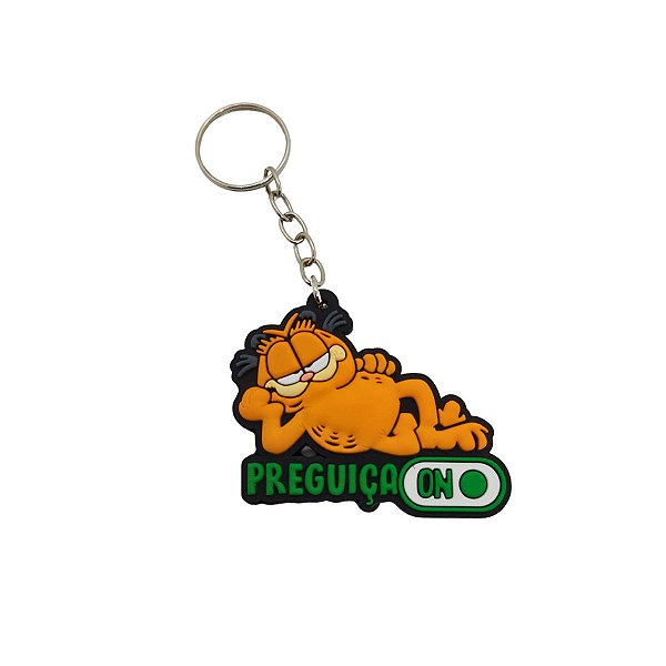 Chaveiro de Borracha Geek Garfield II