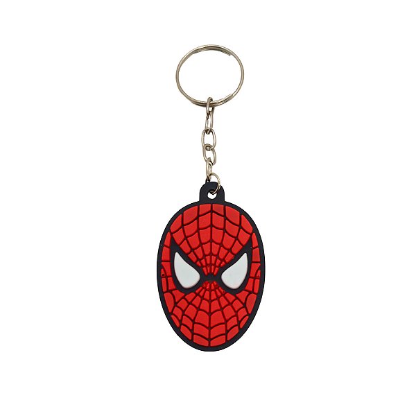 Chaveiro de Borracha Rosto Homem Aranha