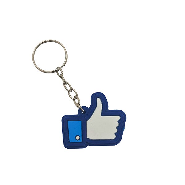 Chaveiro de Borracha Facebook Like