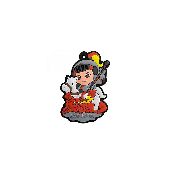 Chaveiro de Borracha São Jorge