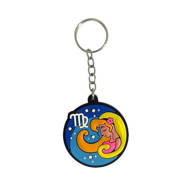 Chaveiro de Borracha Signo Virgem