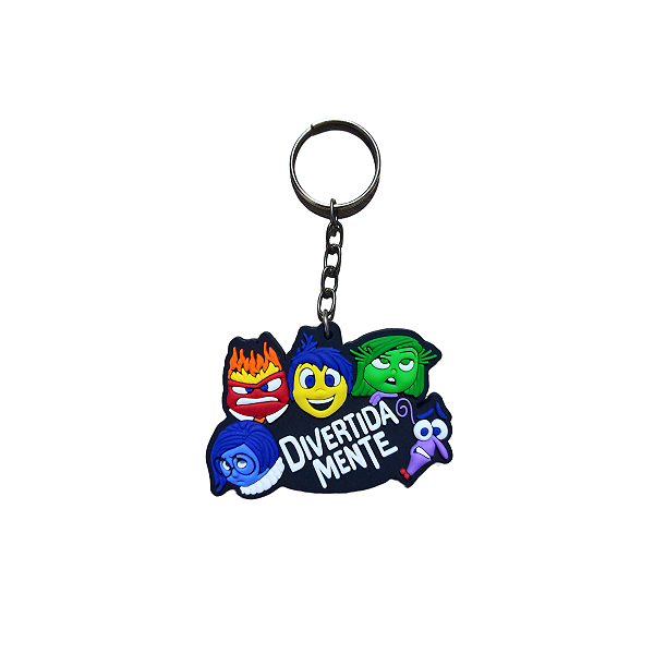 Chaveiro de Borracha Geek Divertida Mente 2