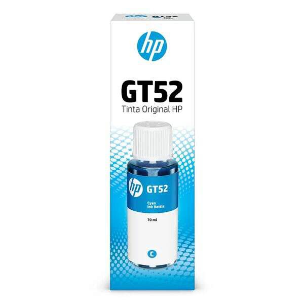 Garrafa de tinta HP GT52 ciano 70 ml (M0H54AL)