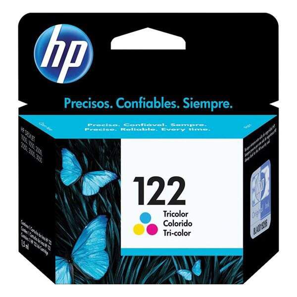 Cartucho de tinta HP 122 colorido (CH562HB)