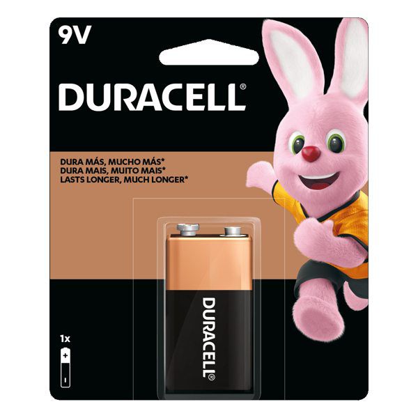 Bateria alcalina 9V Duracell - MN1604B1 (Blister com 1)