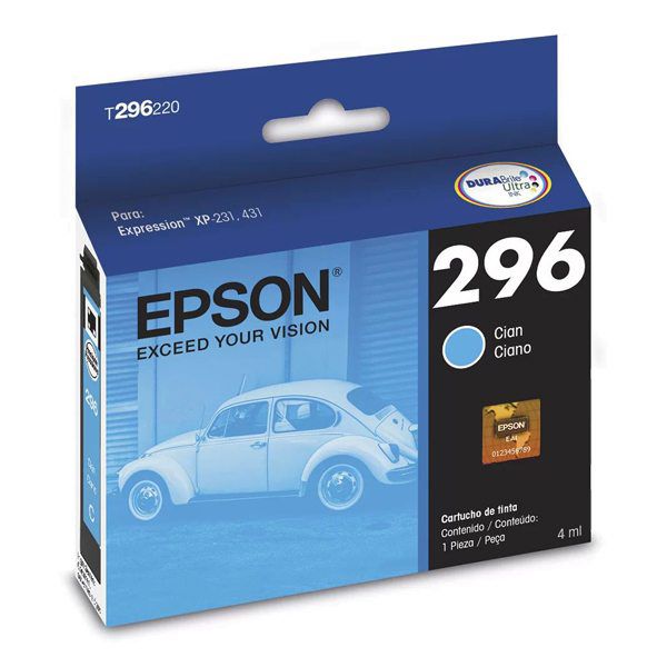 Cartucho de tinta Epson T296220-BR ciano