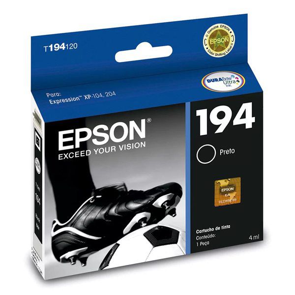 Cartucho de tinta Epson T194120-BR preto