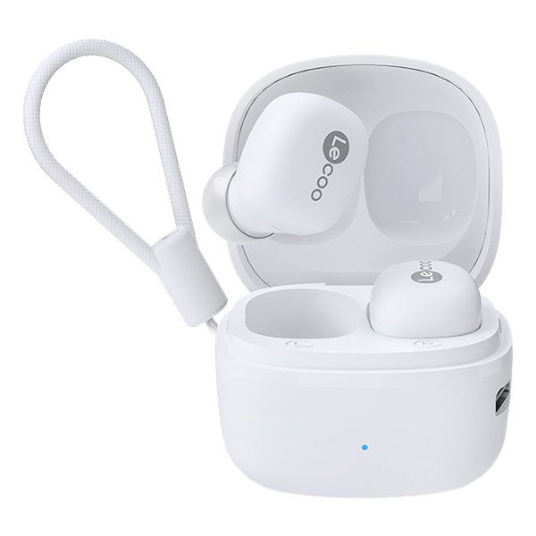 Headset Bluetooth 5.0 TWS Lecoo EW301 branco