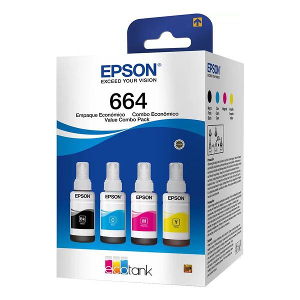 Pack Garrafa de tinta Epson T664520-4P