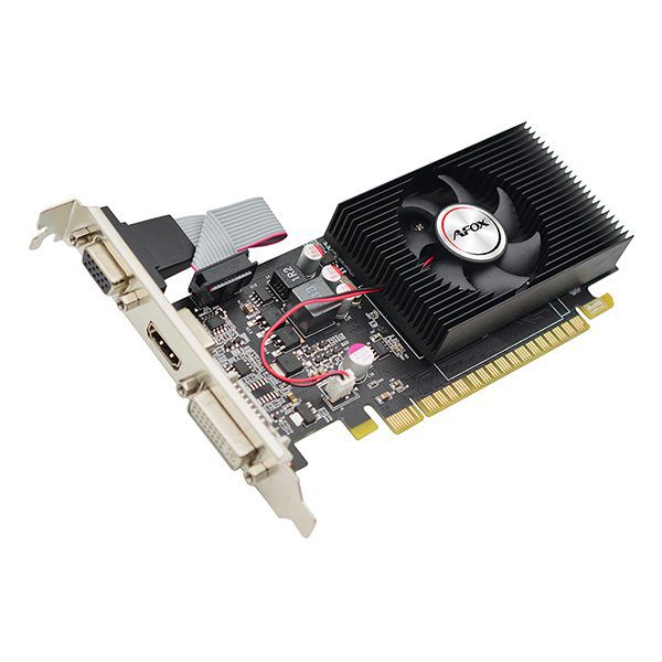 Placa de vídeo PCI-E AFOX nVIDIA GeForce GT 730 4 Gb DDR3 128 Bits Low Profile (AF730-4096D3L6)