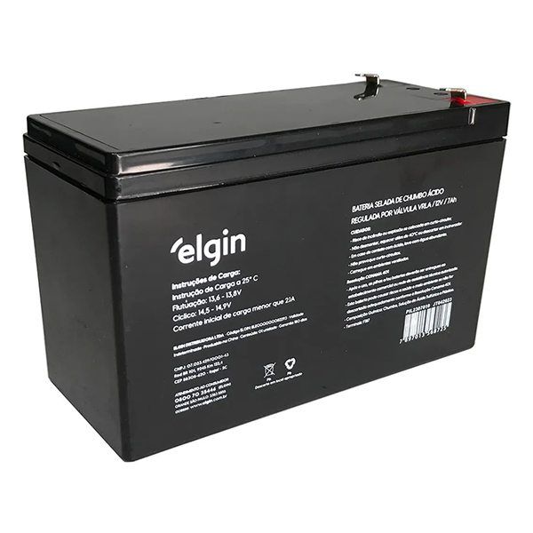 Bateria selada de chumbo para nobreak Elgin 12V 7Ah (82293)