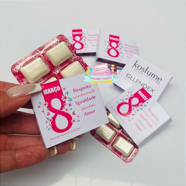 Chiclete Personalizado Dia das Mulheres