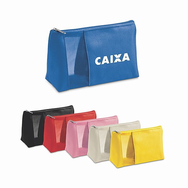 Necessaire Personalizada Microfibra com Ziper