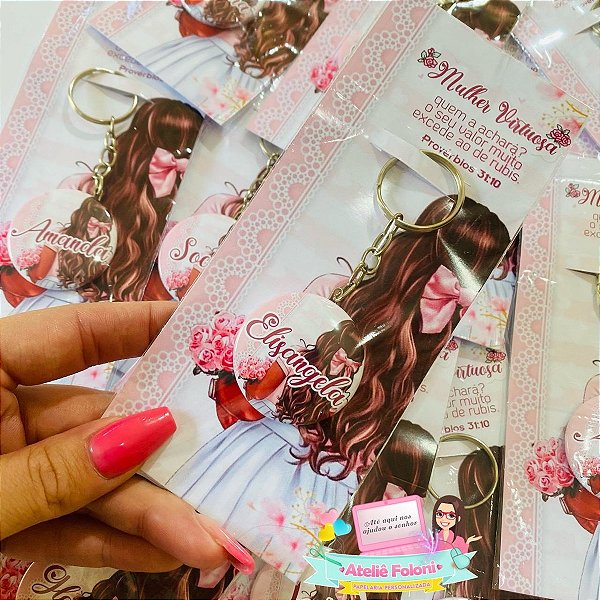 Chaveiro com Card Personalizado