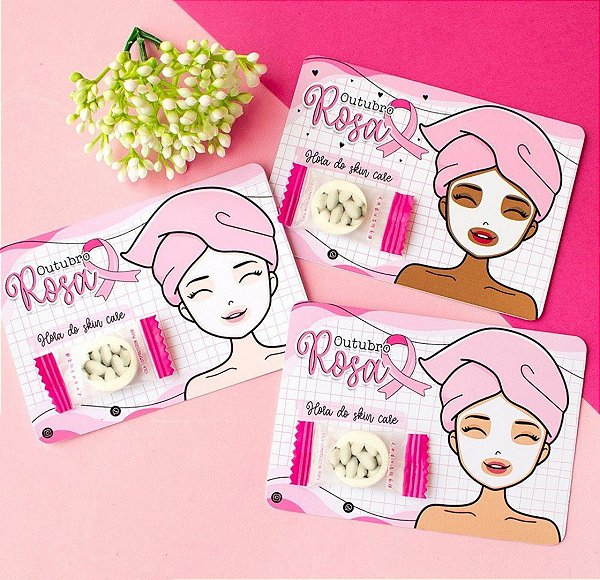 Card com Máscara Facial - Dia das Mães