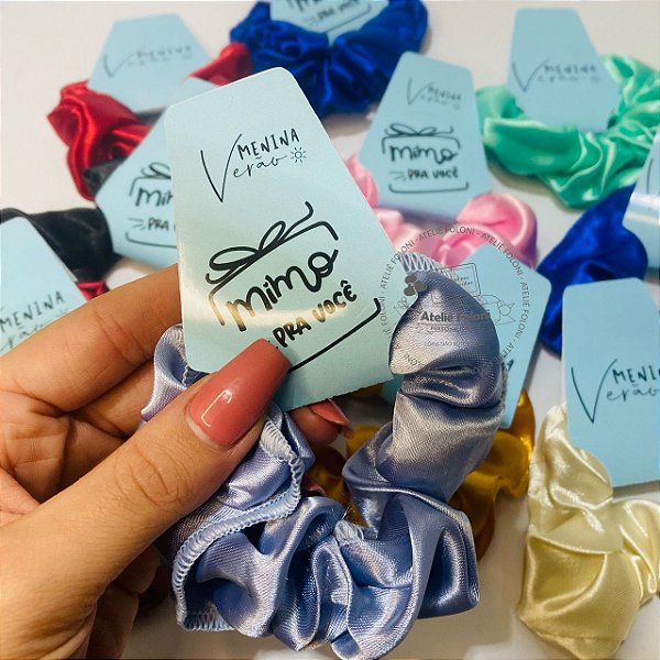 Lacinho de cetim com Tag Personalizada