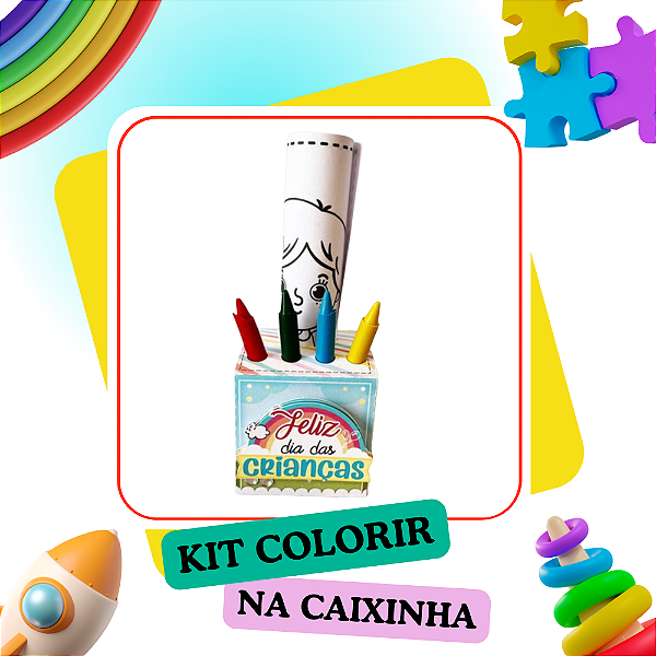 Kit Colorir na Caixinha