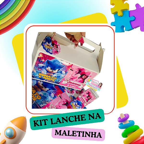 Kit Lanche na maleta Personalizado